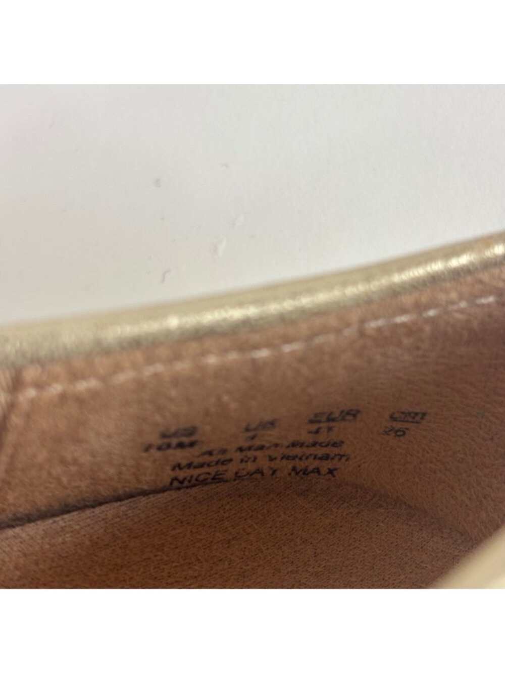 Dr. Scholl's Nice Day Max Platform Loafers Womens Size 10 Metallic Gold Slip-On - Picture 8 of 10